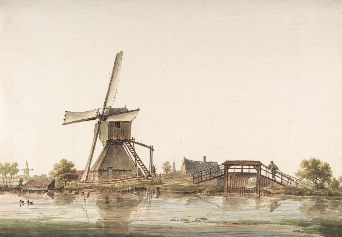 Nederlands landschap door Anthonie Erkelens
